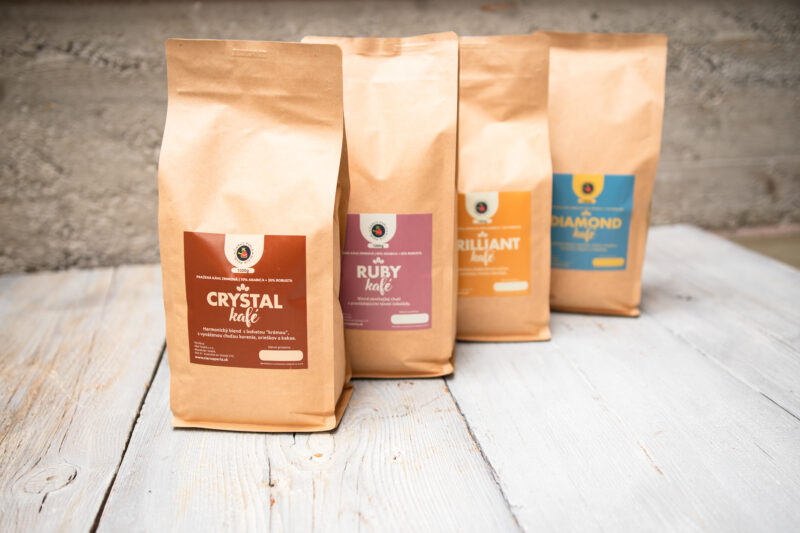 CRYSTAL Kafé, pražená káva, Blend (70% Arabica a 30% Robusta), 1000g - Image 2