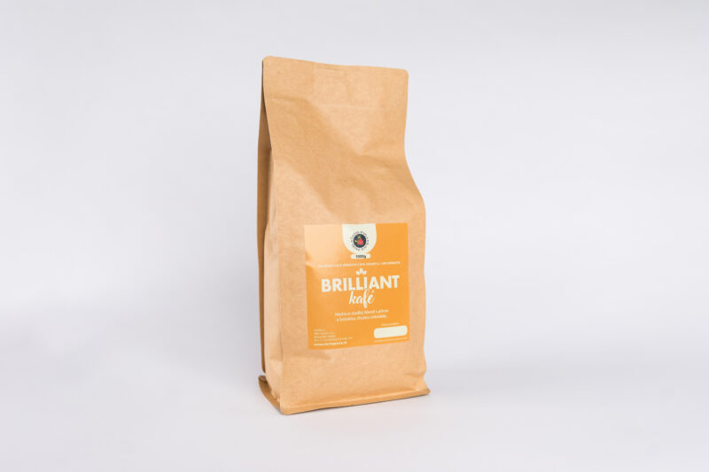 BRILLIANT Kafé, pražená káva, Blend (80% Arabica+20% Robusta), 1000g - Image 3